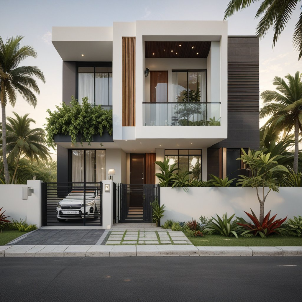 Premium house elevation in Kumbakonam by Venthan Builders